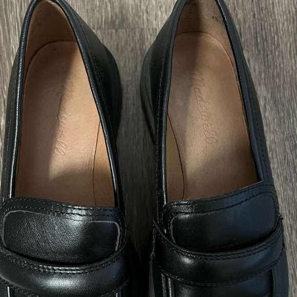 Madewell The Bradly Lugsole Loafer black leather size 6 - Picture 4 of 6